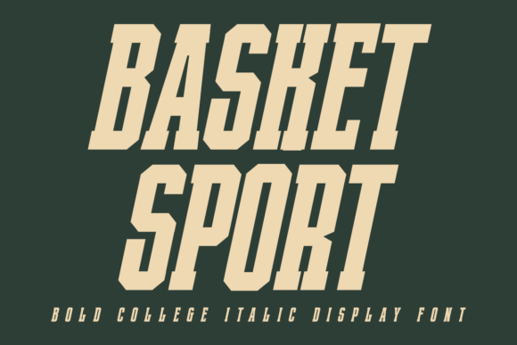 Basket Sport Italic is a typeface that instantly captures the energy of the court and the spirit of competition.