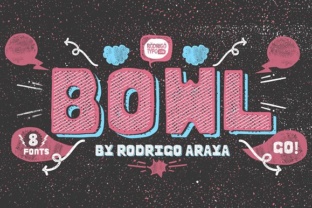 Bowl: A Playful Display Font for Creative Standout Designs