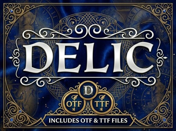 Delic: A Stunning Decorative Display Font for Bold Creators