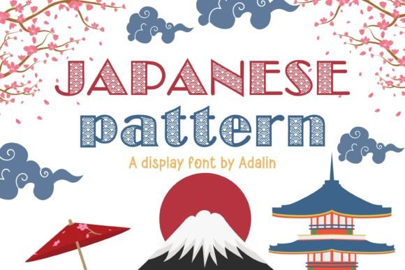Discover the Playful Charm of the Japanese Pattern Font