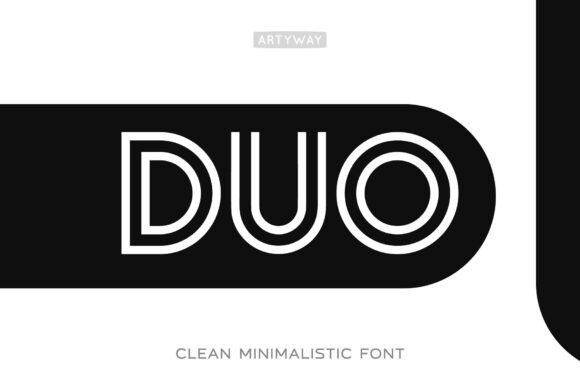 Duo: Clean Minimalistic Display Font for Modern Design