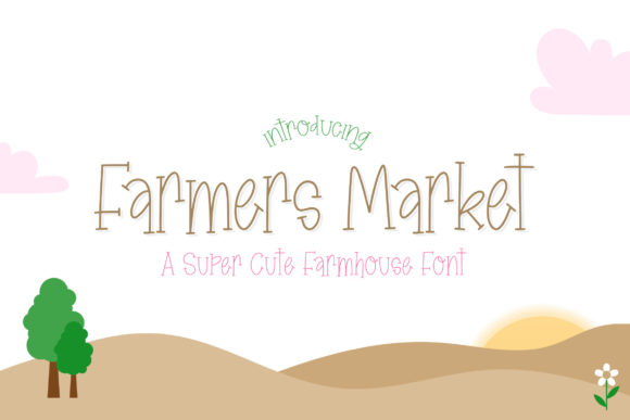 Farmers Market: A Charming Display Font for Creative Projects