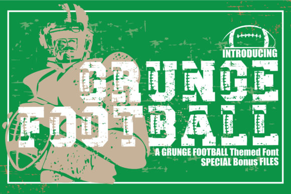 Grunge Football: A Bold Display Typeface for Impactful Designs