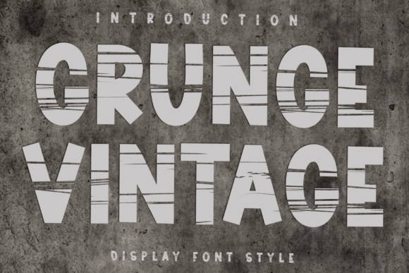 Grunge Vintage: A Typeface with Authentic Urban Character