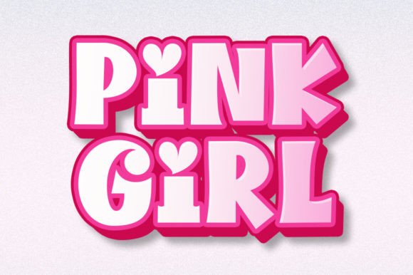 Pink Girl: A Charming Display Font for Creative Projects