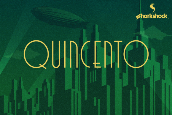 Quincento: An Art Deco Inspired Display Typeface