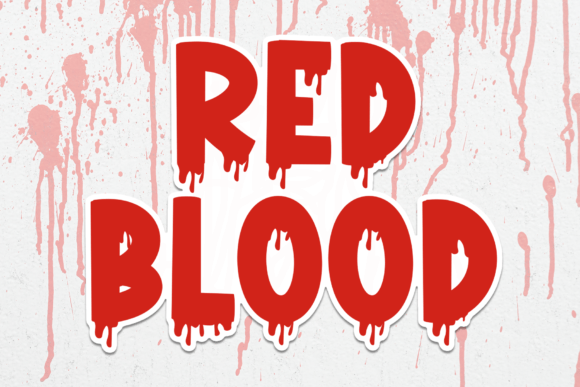 Red Blood: A Unique Display Font for Creative Projects