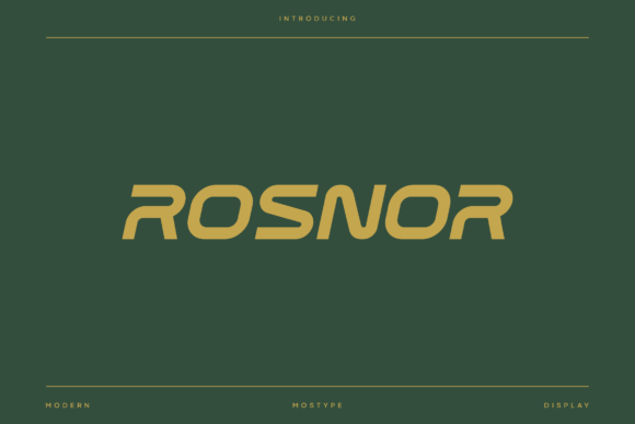 Rosnor: Modern Typography for Dynamic Brands