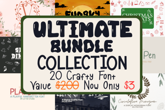 Ultimate Bundle Collection: 20 Fonts for Every Project