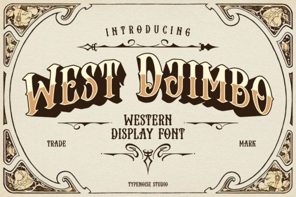 West Djimbo: Vintage Western Charm for Your Designs
